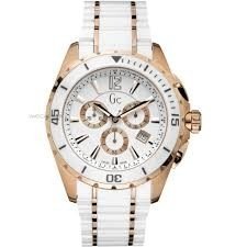 GUESS COLLECTION X76003G1S GC WIT/ROS&Eacute; UNISEX HORLOGE 
