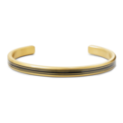Rebel-&amp;-Rose--Bangle-Brushed-Gold-Lines-RR-MB011-G-L-(19cm)