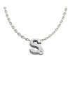 MINIORO-Gouden-letter-collier-S-met-0.01ct-briljant