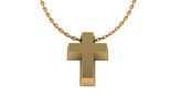 MINIORO-Gouden-collier-kruisje-Yi-Cross